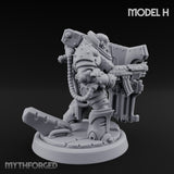 Shield Bracing Gun Toting Space Dwarf Trooper H gallery 3