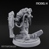 Shield Bracing Gun Toting Space Dwarf Trooper H gallery 6