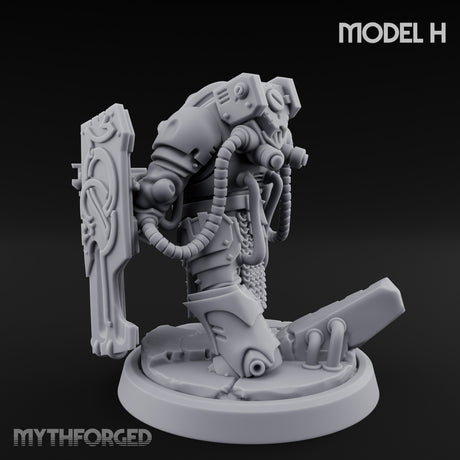 Shield Bracing Gun Toting Space Dwarf Trooper H gallery 6