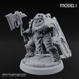 Shield Bracing Gun Toting Space Dwarf Trooper I