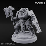 Shield Bracing Gun Toting Space Dwarf Trooper I gallery 1