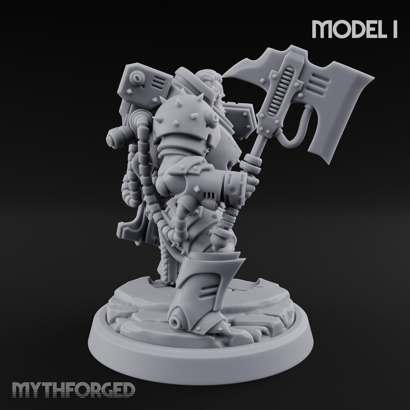 Shield Bracing Gun Toting Space Dwarf Trooper I gallery 4
