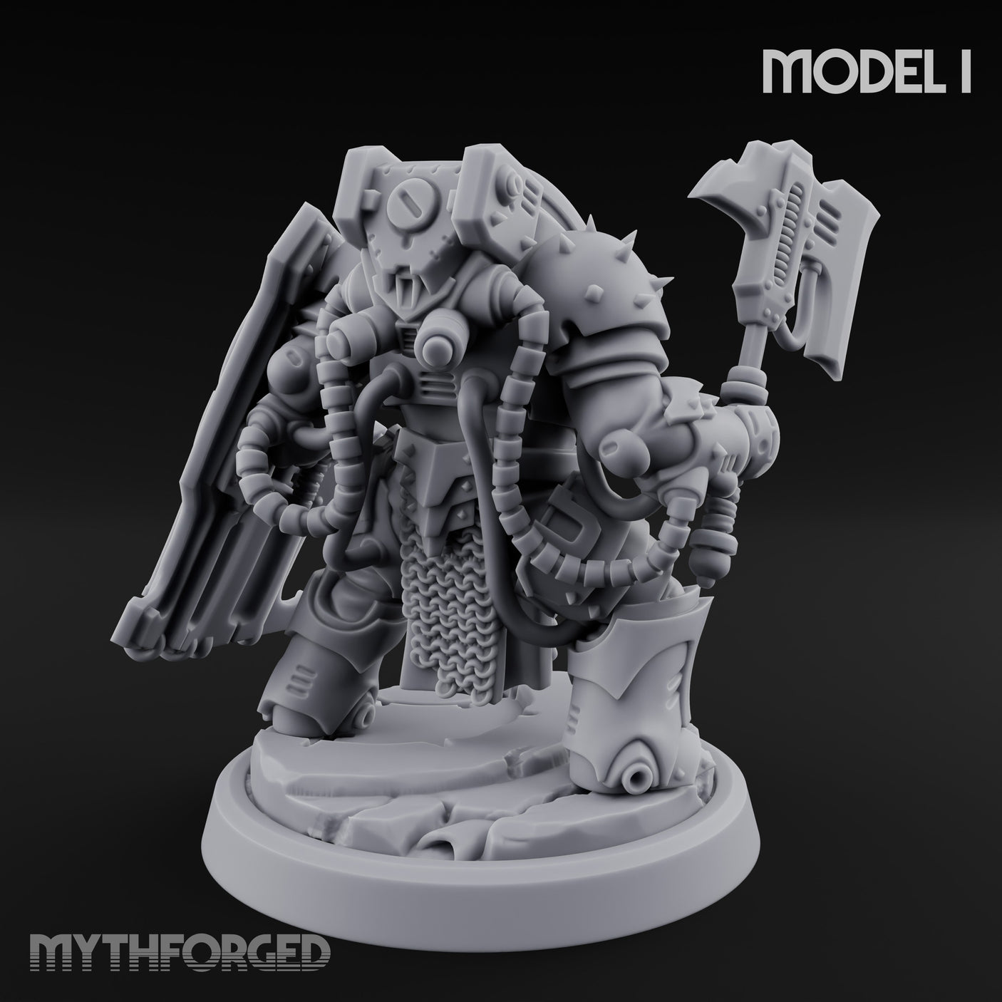 Shield Bracing Gun Toting Space Dwarf Trooper I gallery 5