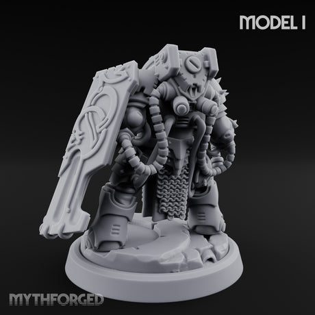 Shield Bracing Gun Toting Space Dwarf Trooper I gallery 6