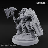 Shield Bracing Gun Toting Space Dwarf Trooper I gallery 9