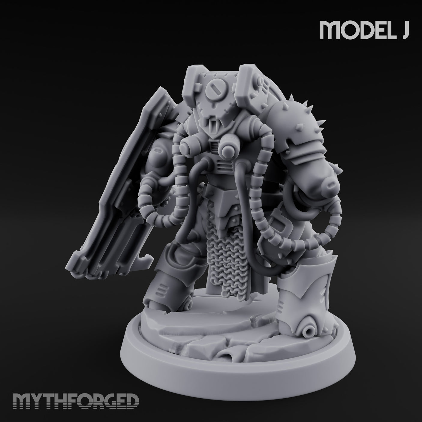 Shield Bracing Gun Toting Space Dwarf Trooper J gallery 5