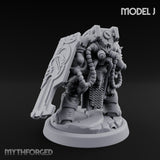 Shield Bracing Gun Toting Space Dwarf Trooper J gallery 6