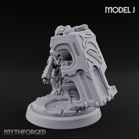 Shield Bracing Gun Toting Space Dwarf Trooper J gallery 8