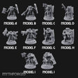 Shield Bracing Gun Toting Space Dwarf Troopers Miniature for Dungeons and Dragons, Pathfinder or other TTRPGs
