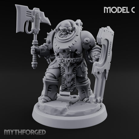 Shield Bracing Gun Toting Space Dwarf Troopers — C gallery 1