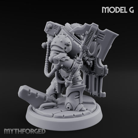 Shield Bracing Gun Toting Space Dwarf Troopers — G gallery 2