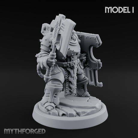 Shield Bracing Gun Toting Space Dwarf Troopers — I gallery 2