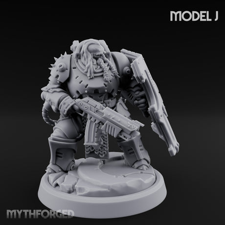 Shield Bracing Gun Toting Space Dwarf Troopers — J gallery 1
