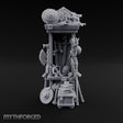 Shield-Stacked Crossbow-Crammed Warrior's Armoury Shelf Miniature for Dungeons and Dragons, Pathfinder or other TTRPGs