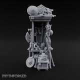 Shield-Stacked Crossbow-Crammed Warrior's Armoury Shelf Miniature for Dungeons and Dragons, Pathfinder or other TTRPGs