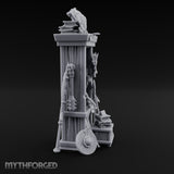 Shield-Stacked Crossbow-Crammed Warrior's Armoury Shelf Miniature for Dungeons and Dragons, Pathfinder or other TTRPGs