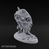 No Mushroom for Retreat Human Spear and Shield Warrior A