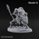 No Mushroom for Retreat Human Spear and Shield Warrior A