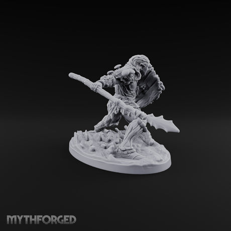 No Mushroom for Retreat Human Spear and Shield Warrior B