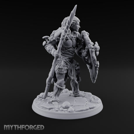 No Mushroom for Retreat Human Spear and Shield Warriors — C