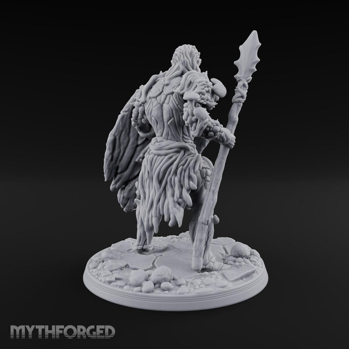 No Mushroom for Retreat Human Spear and Shield Warrior C