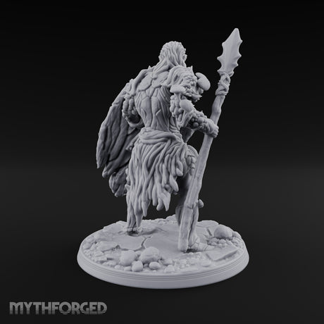 No Mushroom for Retreat Human Spear and Shield Warrior C