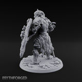 No Mushroom for Retreat Human Spear and Shield Warrior C