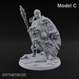 No Mushroom for Retreat Human Spear and Shield Warrior C