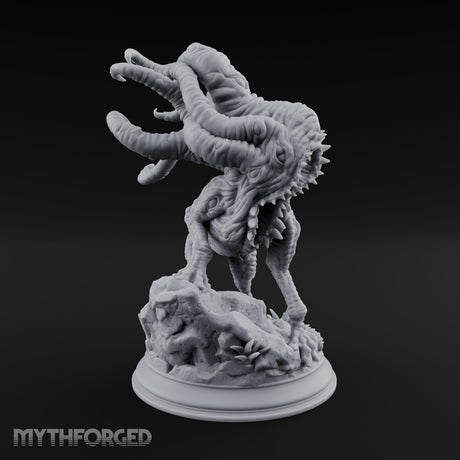 Lunch Arrives Tentacles First Roper Tentacled One-Eyed Ambush Predator on Rocky Base