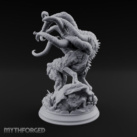 Lunch Arrives Tentacles First Roper Tentacled One-Eyed Ambush Predator on Rocky Base