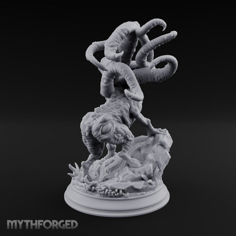 Lunch Arrives Tentacles First Roper Tentacled One-Eyed Ambush Predator on Rocky Base