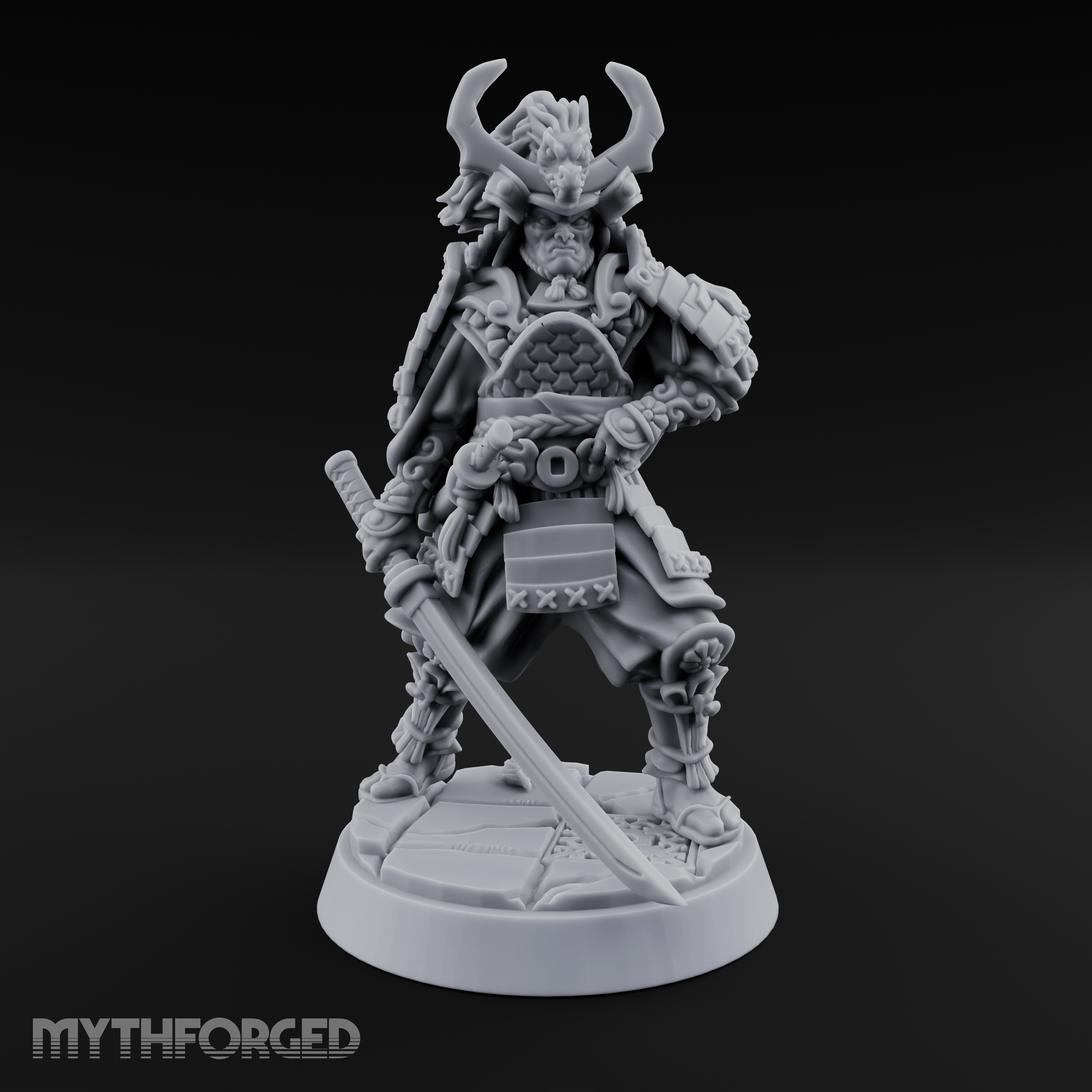 Armoured Horns High Commanding Shogun