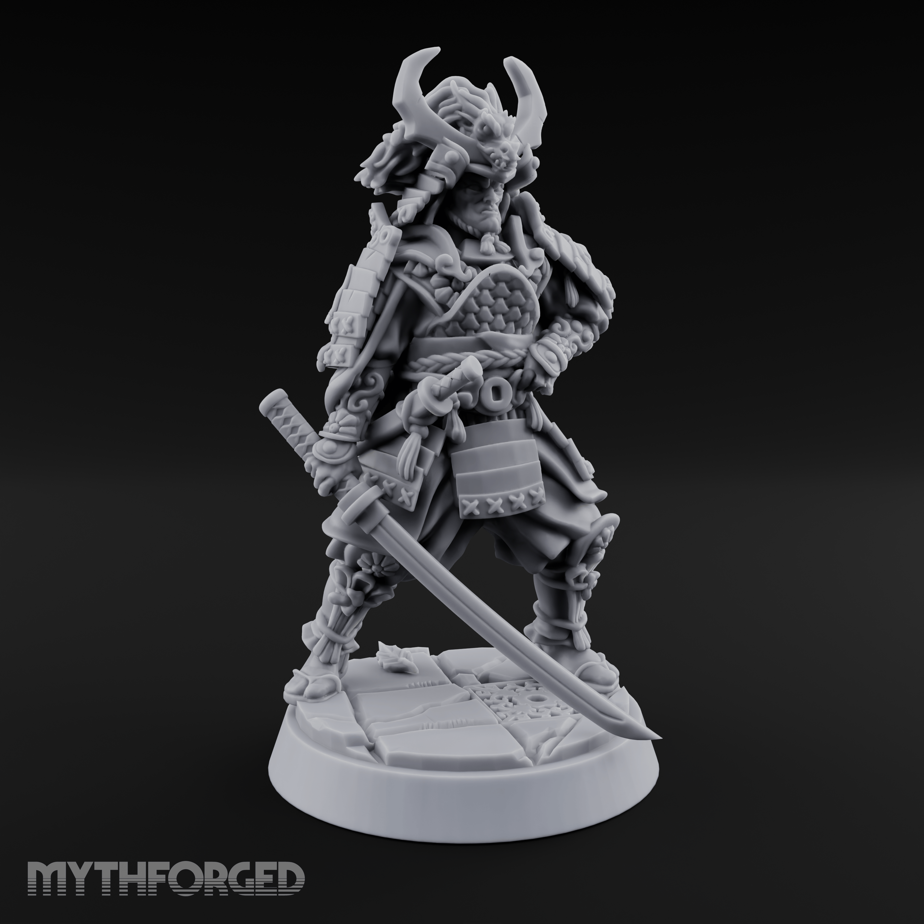 Armoured Horns High Commanding Shogun