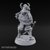 Armoured Horns High Commanding Shogun Miniature for Dungeons and Dragons, Pathfinder or other TTRPGs