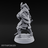Armoured Horns High Commanding Shogun Miniature for Dungeons and Dragons, Pathfinder or other TTRPGs