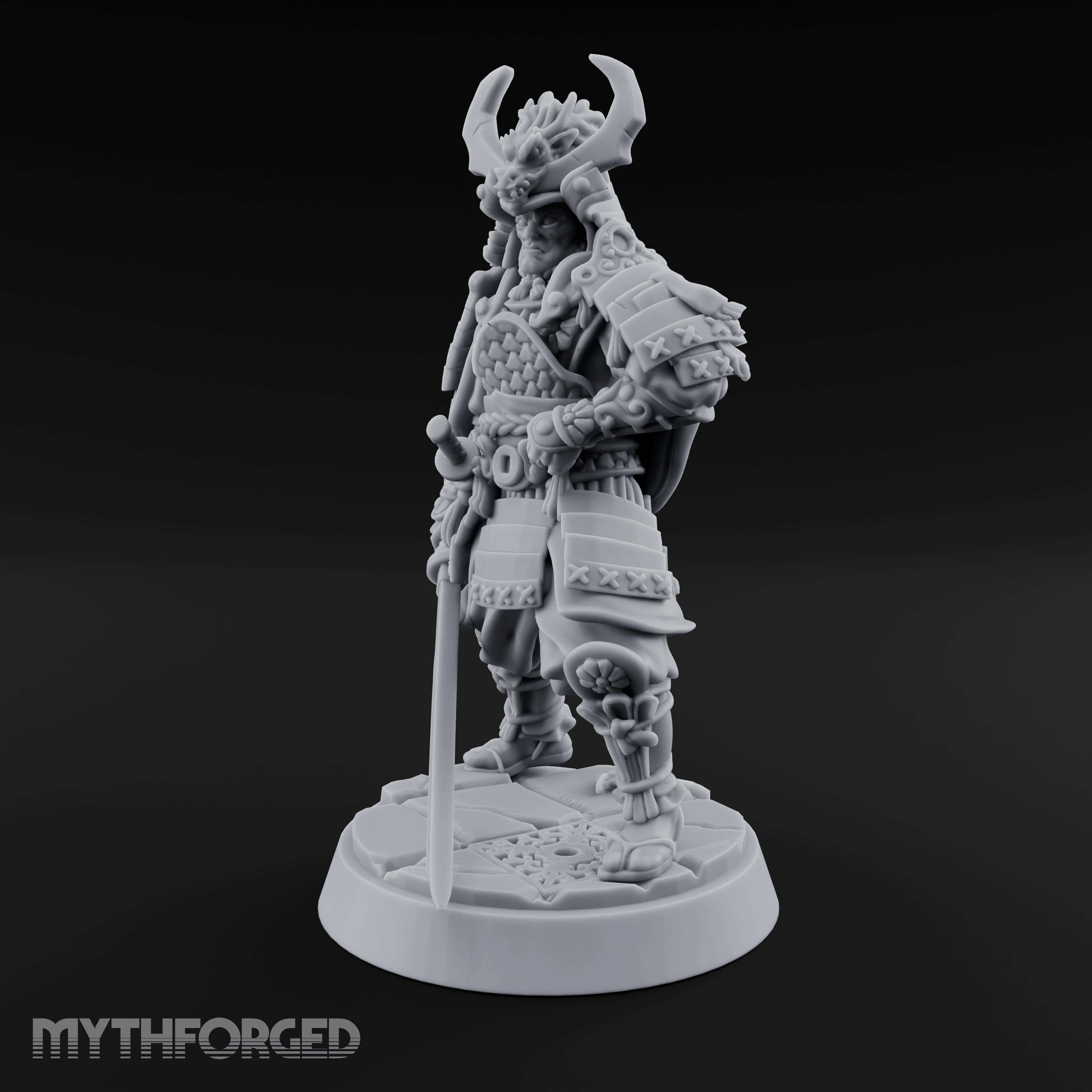 Armoured Horns High Commanding Shogun