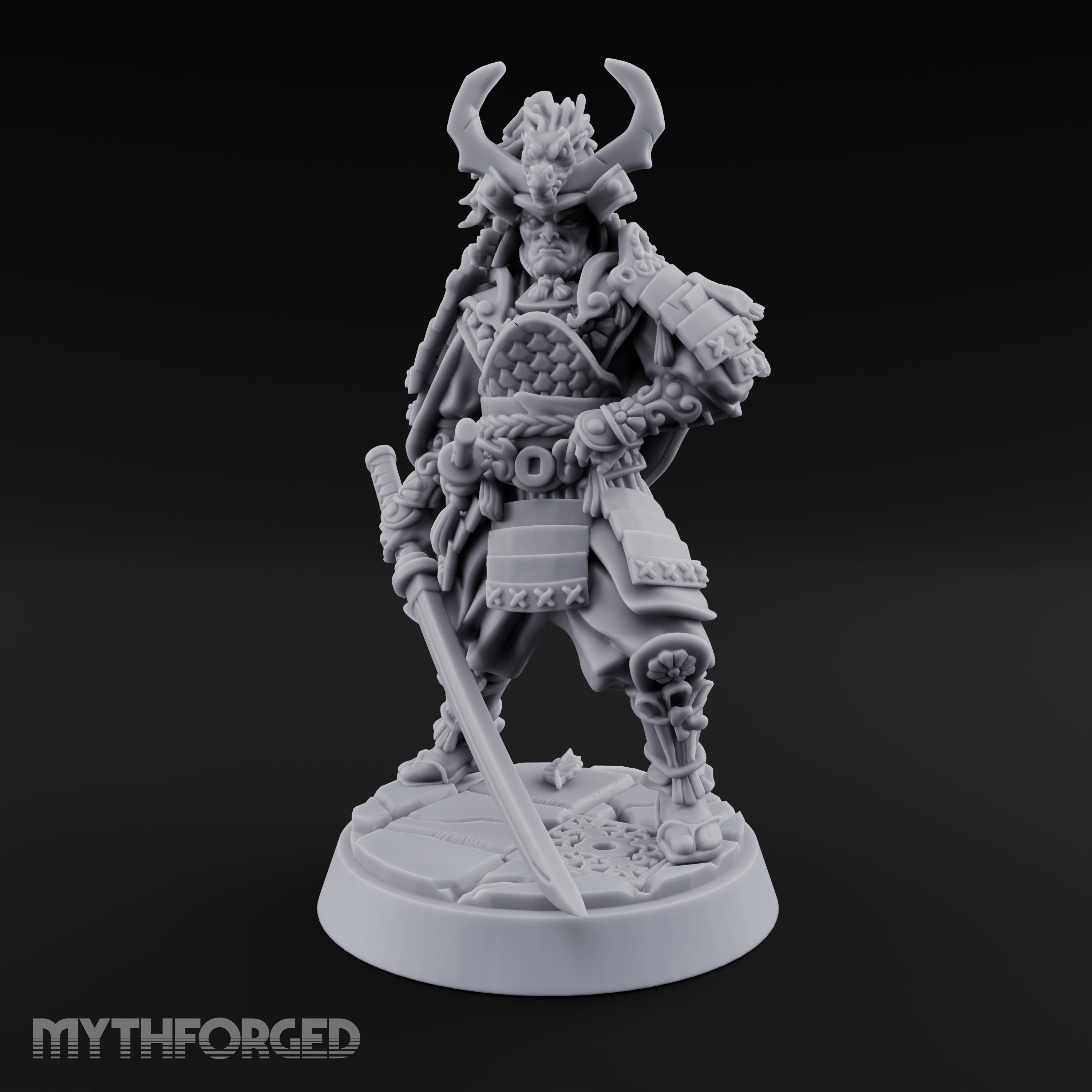 Armoured Horns High Commanding Shogun