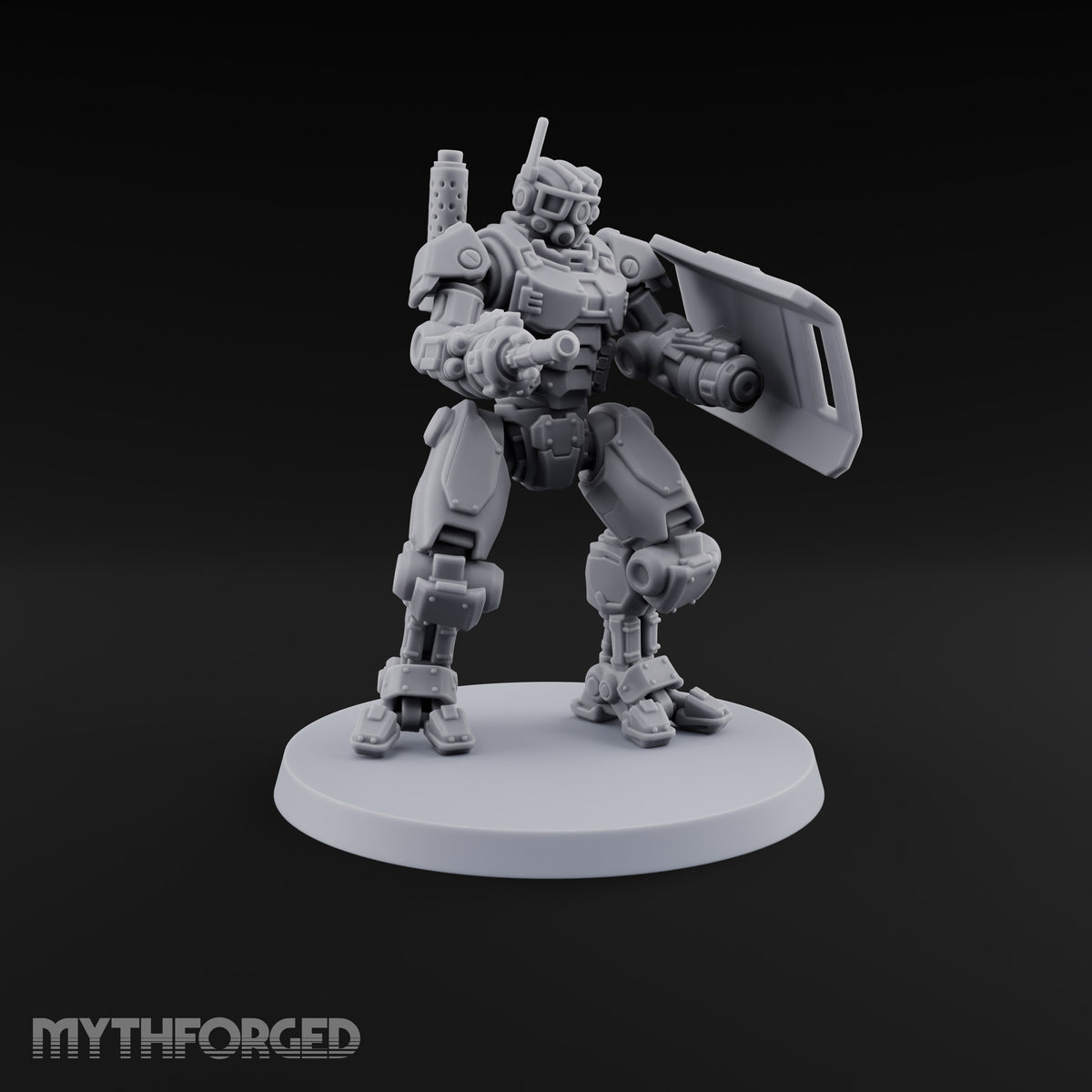 Riot Control, Rusted Edition Warforged Riot Police Robots with Shields — A