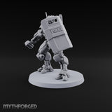 Riot Control, Rusted Edition Warforged Riot Police Robot with Shield B