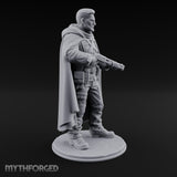 Shotgun Cradling Human Gunslinger Miniature for Dungeons and Dragons, Pathfinder or other TTRPGs