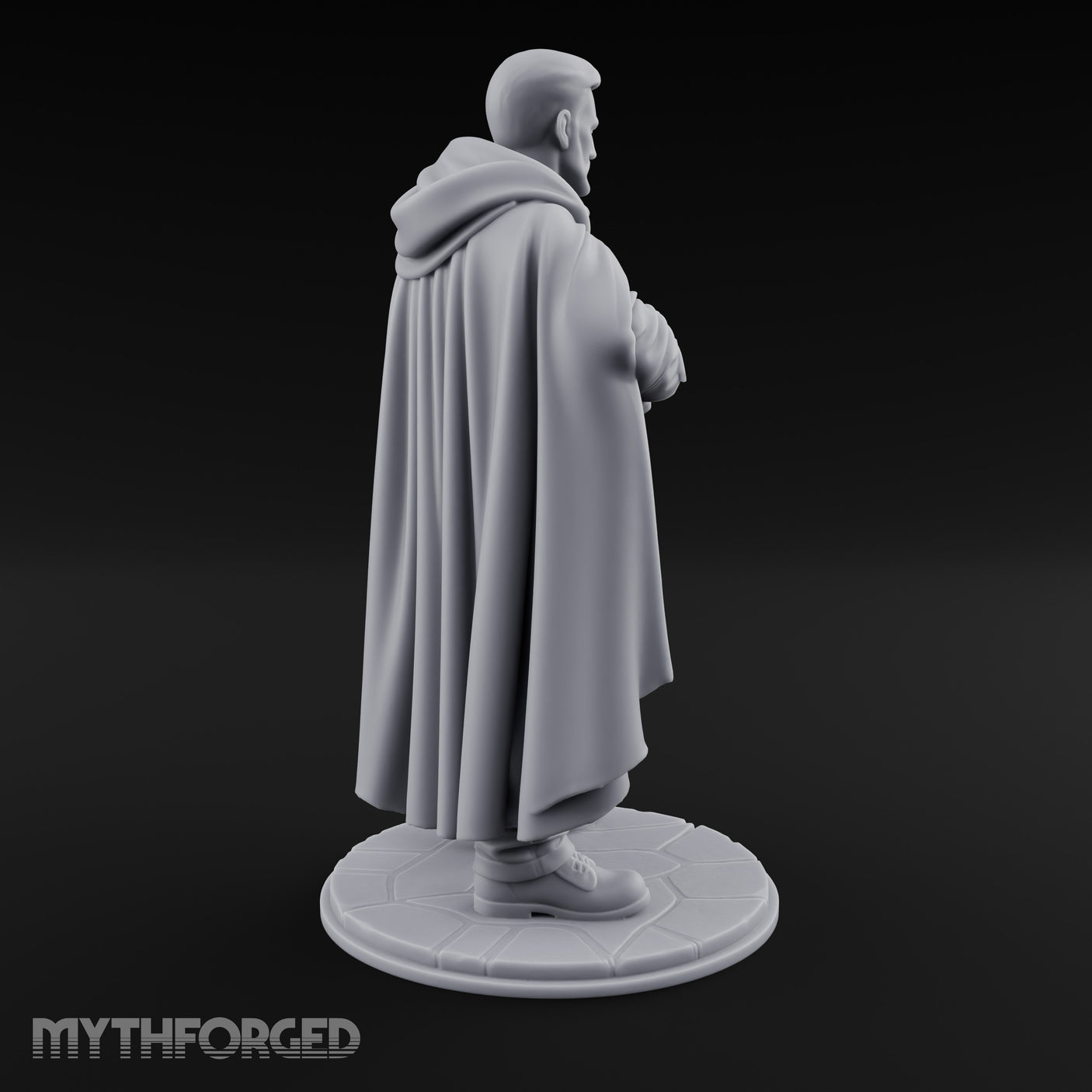 Shotgun Cradling Human Gunslinger Miniature for Dungeons and Dragons, Pathfinder or other TTRPGs