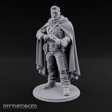 Shotgun Cradling Human Gunslinger Miniature for Dungeons and Dragons, Pathfinder or other TTRPGs