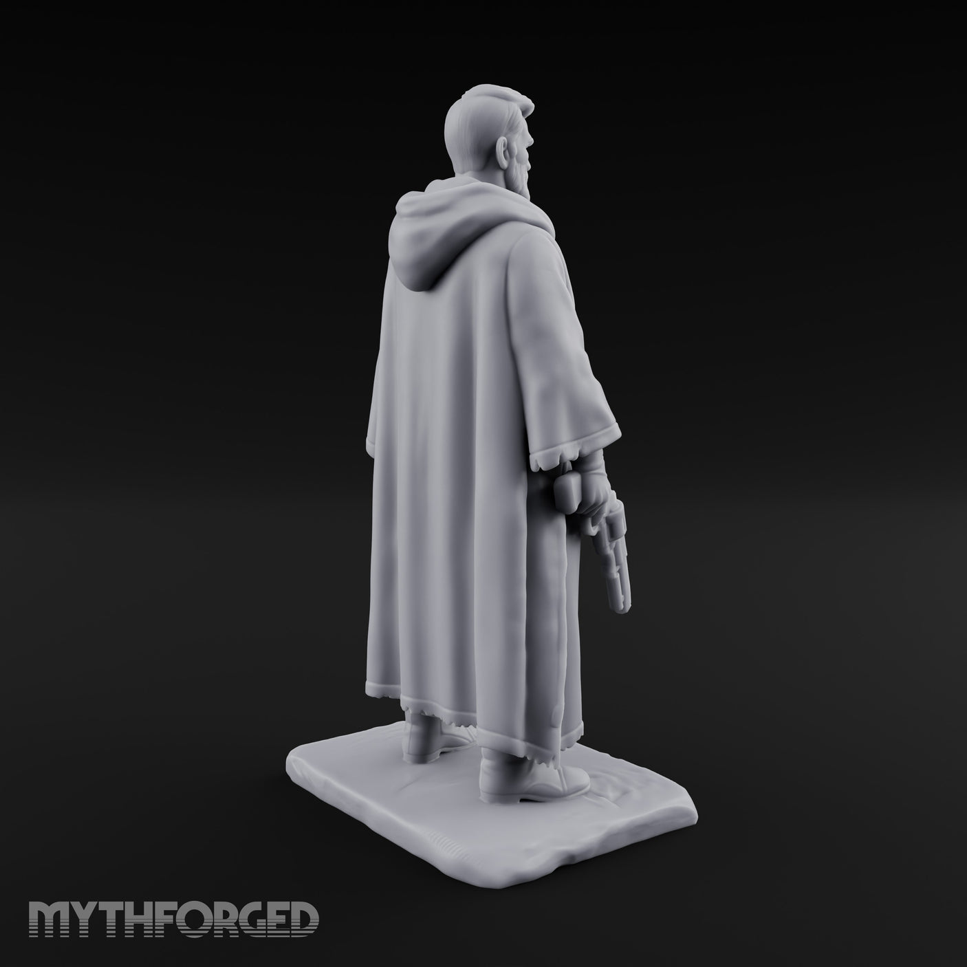 Shotgun Dangling Human Resistance Fighter Miniature for Dungeons and Dragons, Pathfinder or other TTRPGs