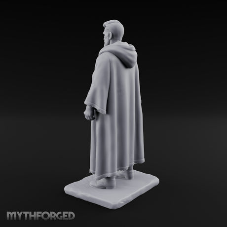 Shotgun Dangling Human Resistance Fighter Miniature for Dungeons and Dragons, Pathfinder or other TTRPGs