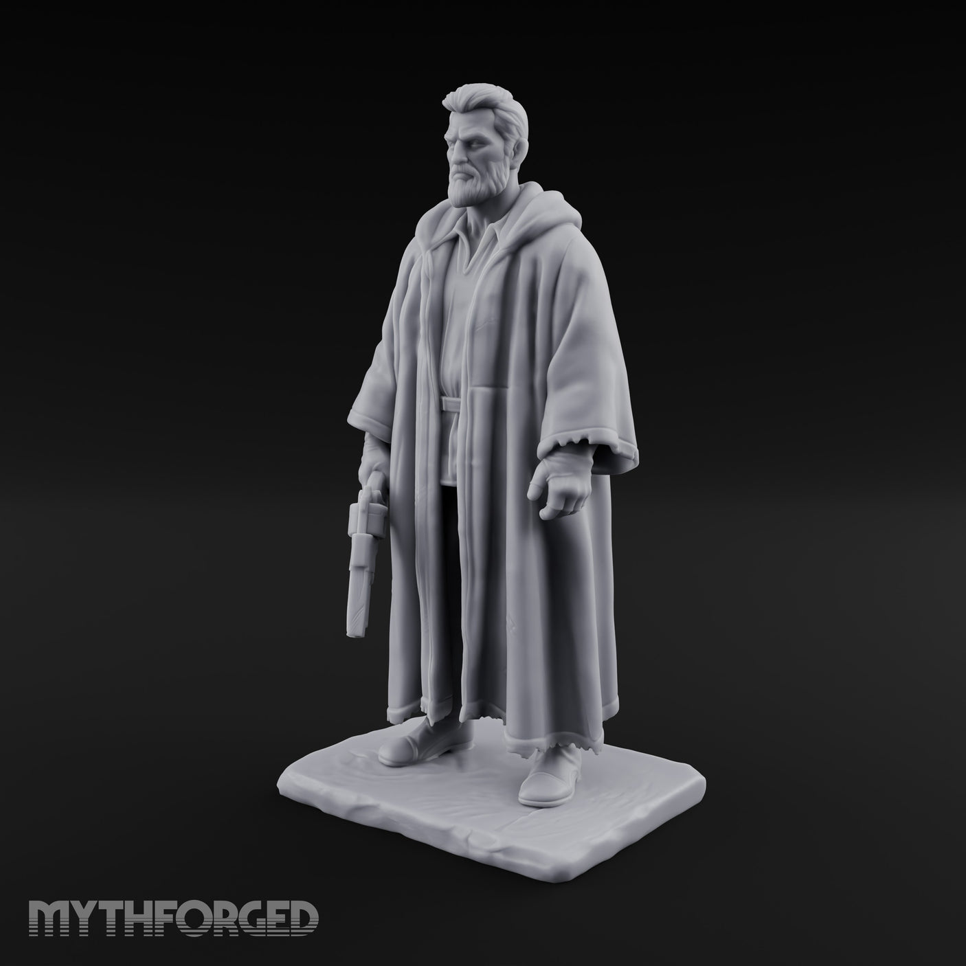 Shotgun Dangling Human Resistance Fighter Miniature for Dungeons and Dragons, Pathfinder or other TTRPGs