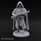 Shotgun Levelling Human Gunslinger Miniature for Dungeons and Dragons, Pathfinder or other TTRPGs