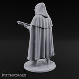 Shotgun Levelling Human Gunslinger Miniature for Dungeons and Dragons, Pathfinder or other TTRPGs