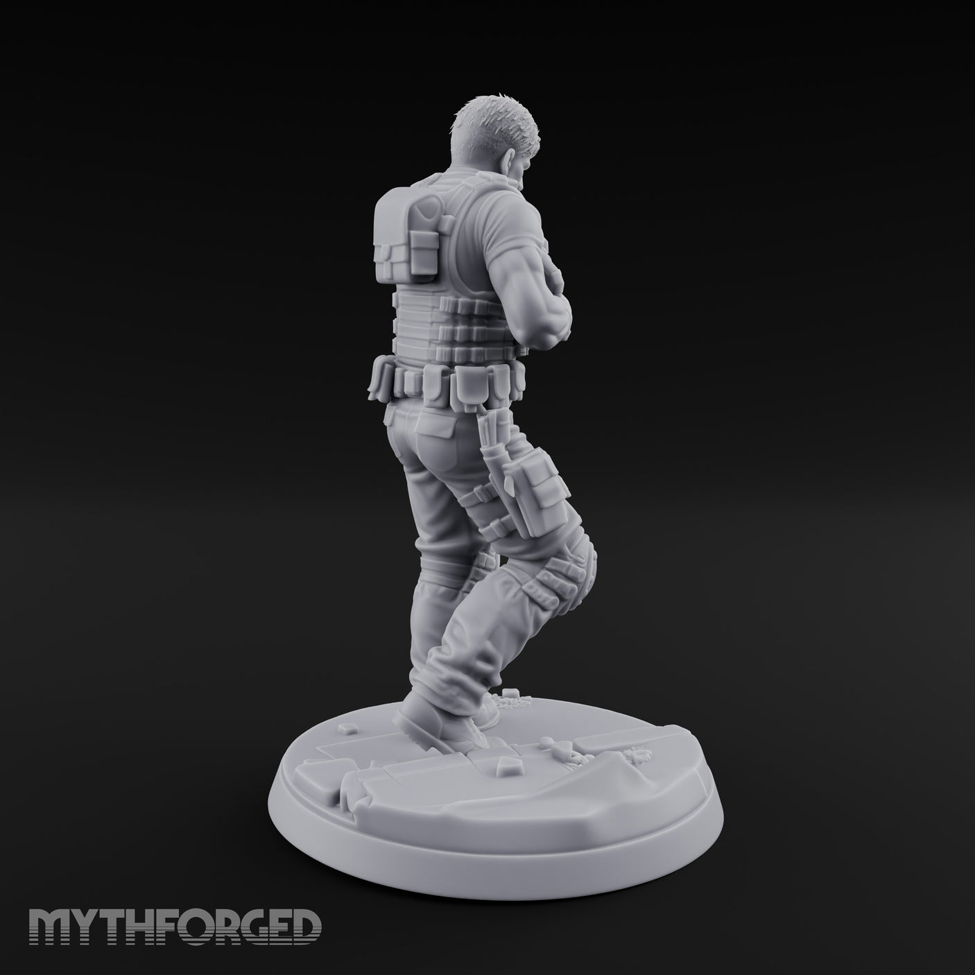 Shotgun Levelling Human Survivor Miniature for Dungeons and Dragons, Pathfinder or other TTRPGs