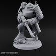 Shotgun Levelling Stomping Heavy Trooper Miniature for Dungeons and Dragons, Pathfinder or other TTRPGs