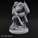 Shotgun Levelling Stomping Heavy Trooper Miniature for Dungeons and Dragons, Pathfinder or other TTRPGs